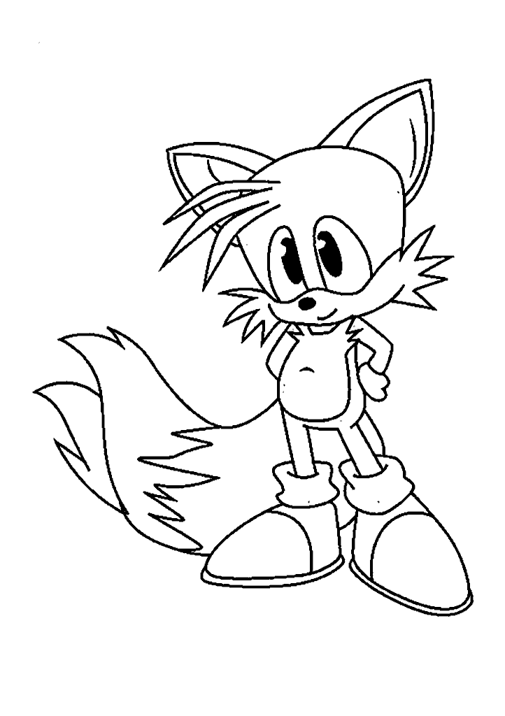 sonic para colorir