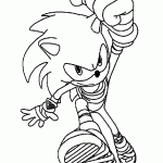 sonic para colorir