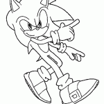 sonic para colorir