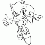 sonic para colorir