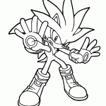 sonic para colorir