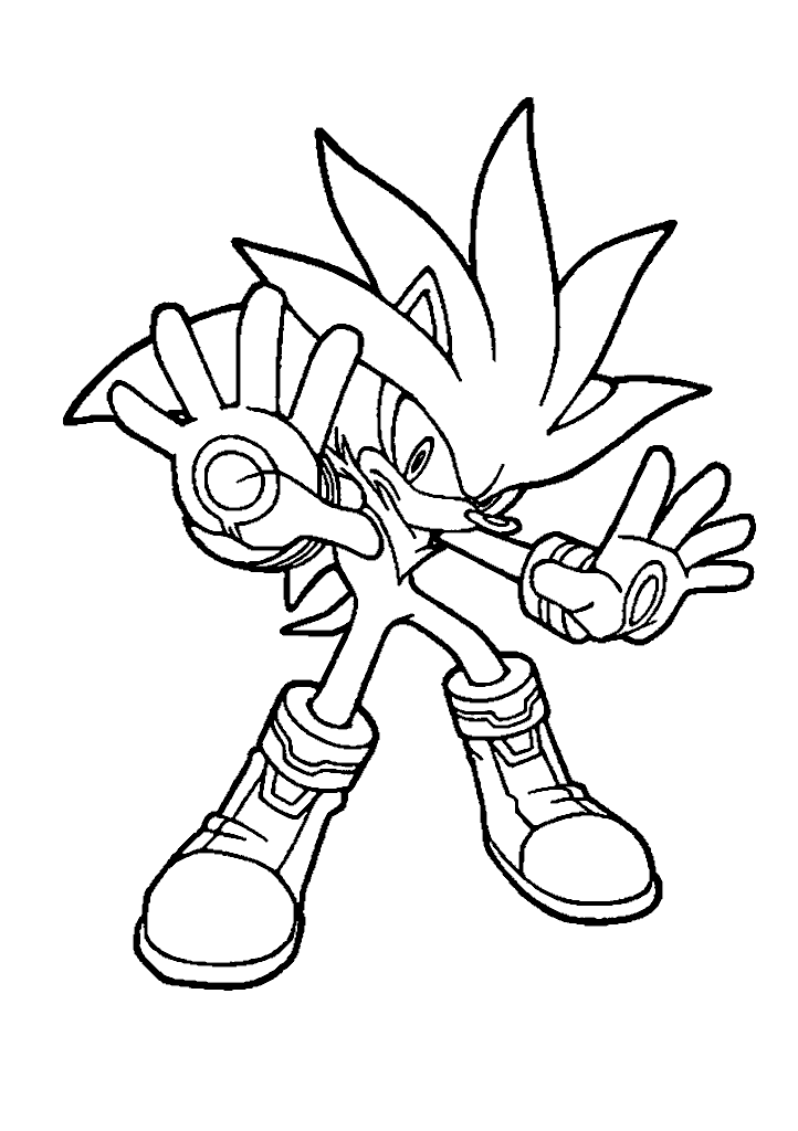 sonic para colorir