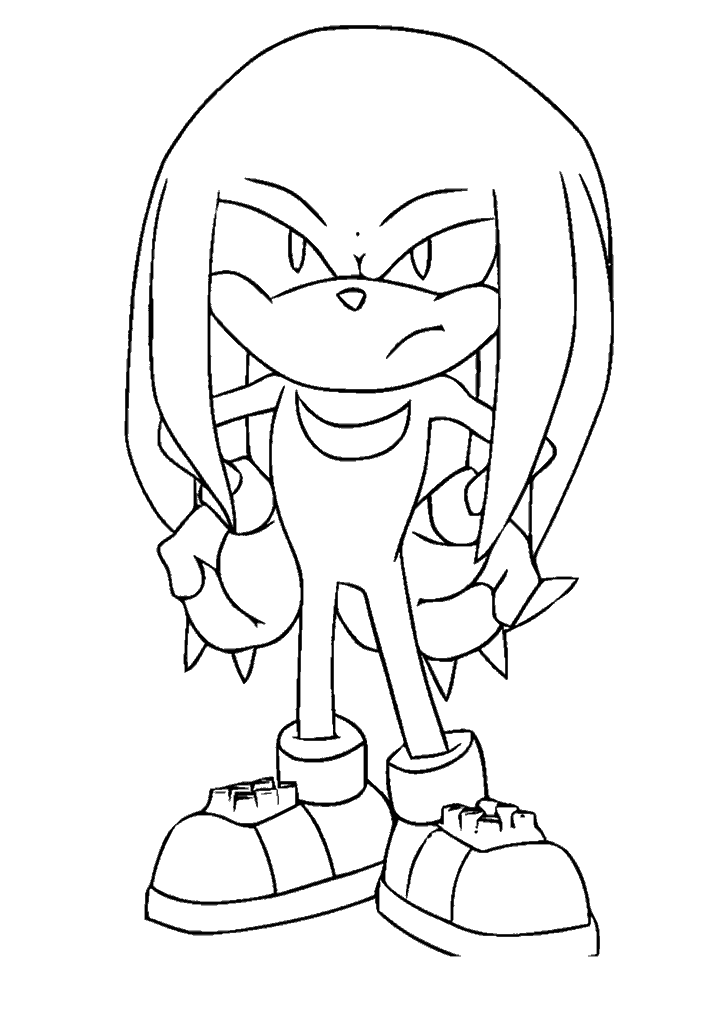 sonic para colorir