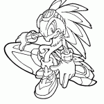 sonic para colorir