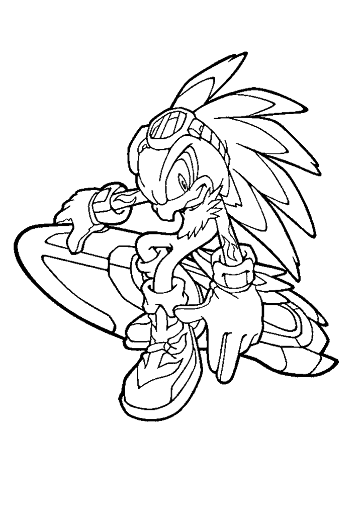 sonic para colorir