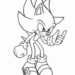 sonic para colorir