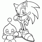 sonic para colorir