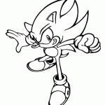 sonic para colorir