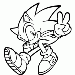 sonic para colorir