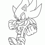 sonic para colorir