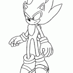 sonic para colorir