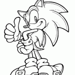 sonic para colorir