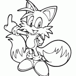 sonic para colorir