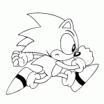 sonic para colorir