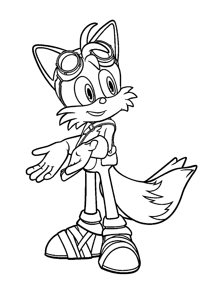 sonic para colorir