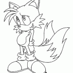 sonic para colorir