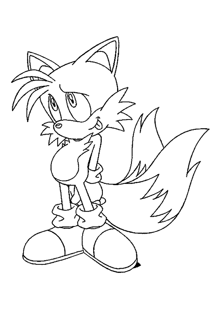 sonic para colorir