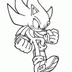 sonic para colorir