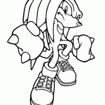 sonic para colorir