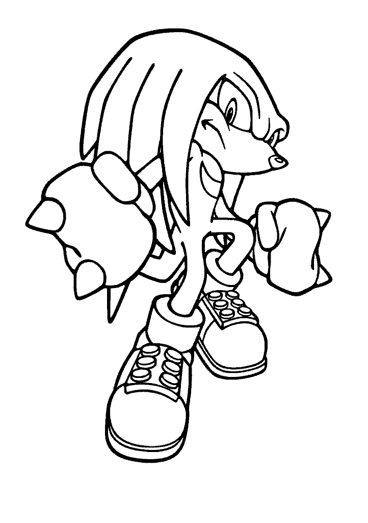 sonic para colorir