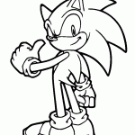 sonic para colorir