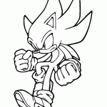 sonic para colorir
