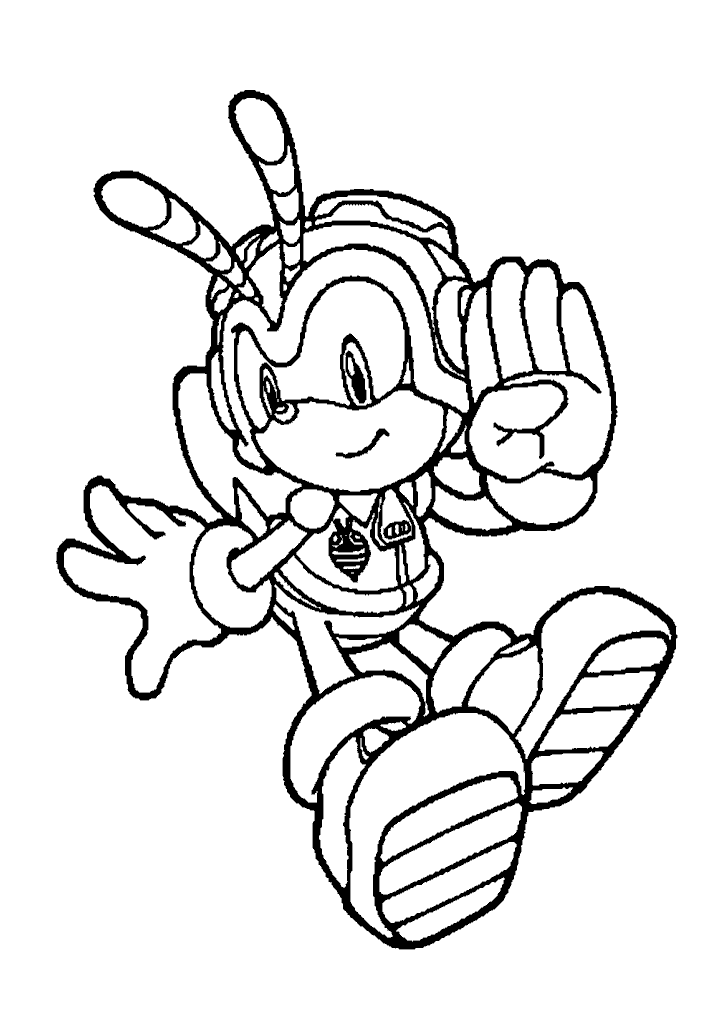 sonic para colorir