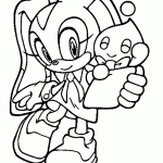 sonic para colorir