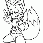 sonic para colorir
