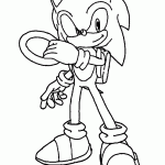 sonic para colorir