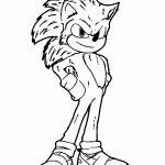 sonic para colorir