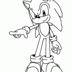 sonic para colorir