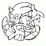 sonic para colorir