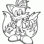 sonic para colorir