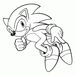 sonic para colorir