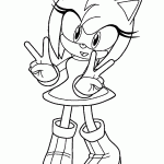 sonic para colorir