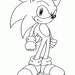 sonic para colorir