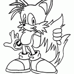 sonic para colorir