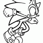 sonic para colorir