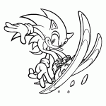 sonic para colorir