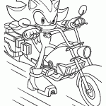 sonic para colorir