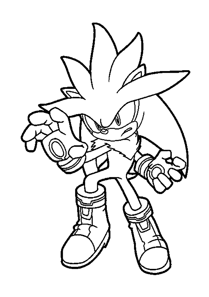 sonic para colorir
