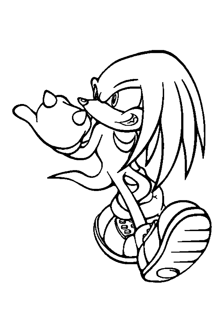 sonic para colorir