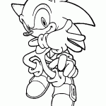 sonic para colorir