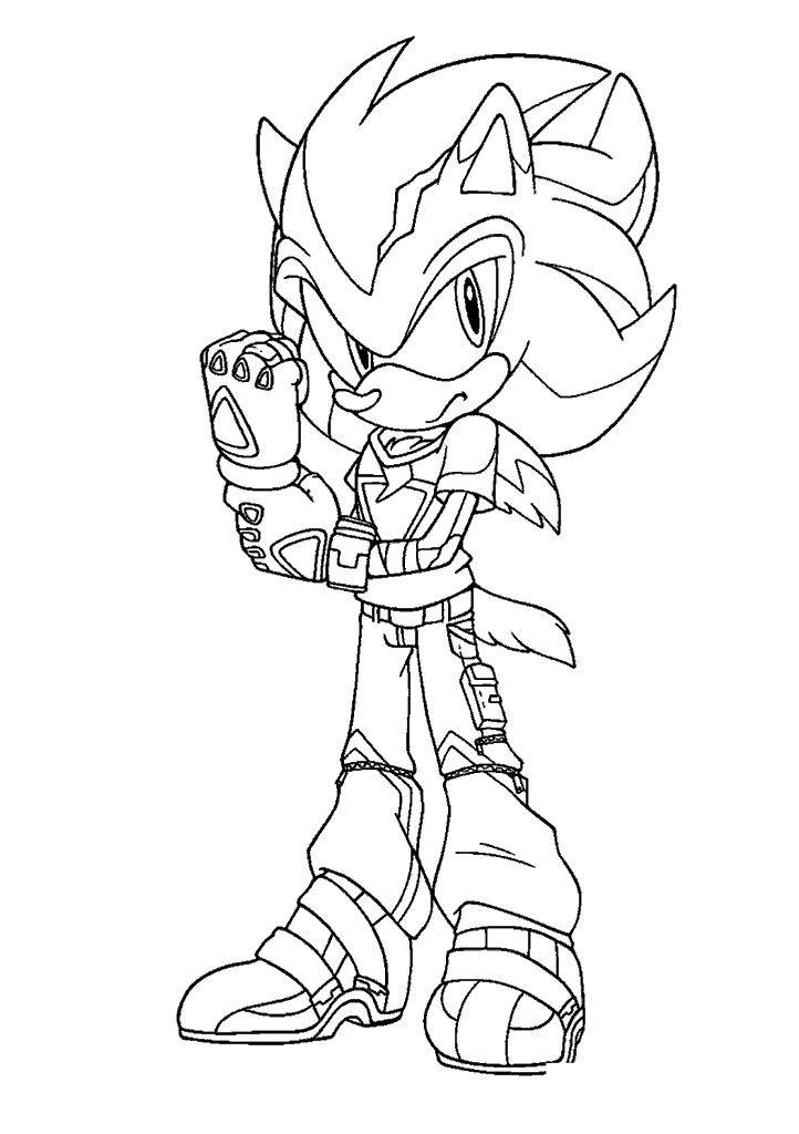 sonic para colorir