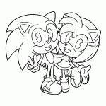 sonic para colorir