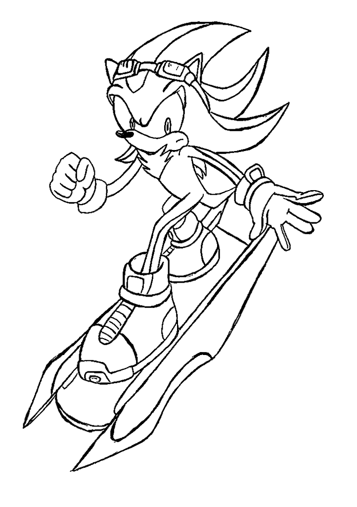 sonic para colorir