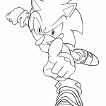 sonic para colorir