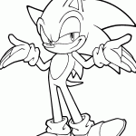 sonic para colorir