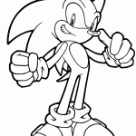 sonic para colorir